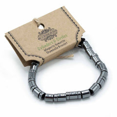 Magnetic Hematite Shamballa Bracelet - Cylinders & Circles product image 2