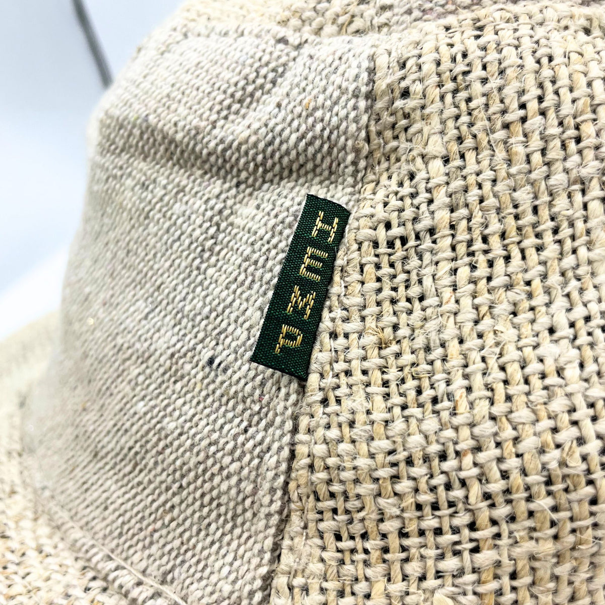 Patched and Wired Hemp & Cotton Boho Festival Hat - Natural product image 3