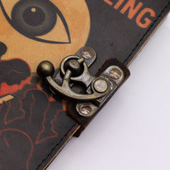 Leather Printed Notebook – Stop Doom Scrolling - 17.8x12.7 cm product image 5