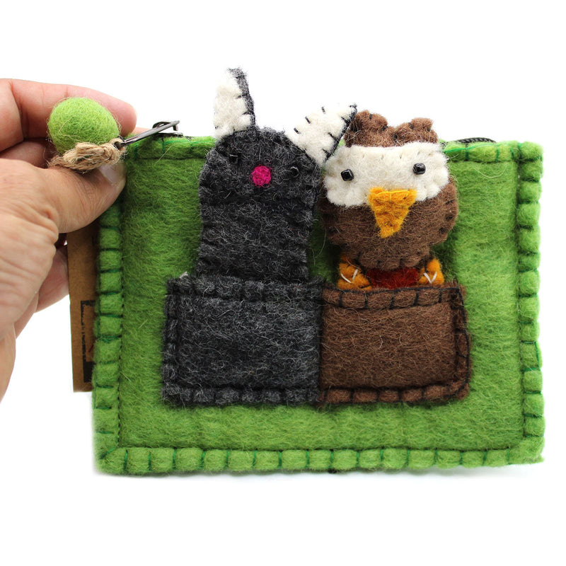 Pouch with Finger Puppets - Owl & Pussycat product image