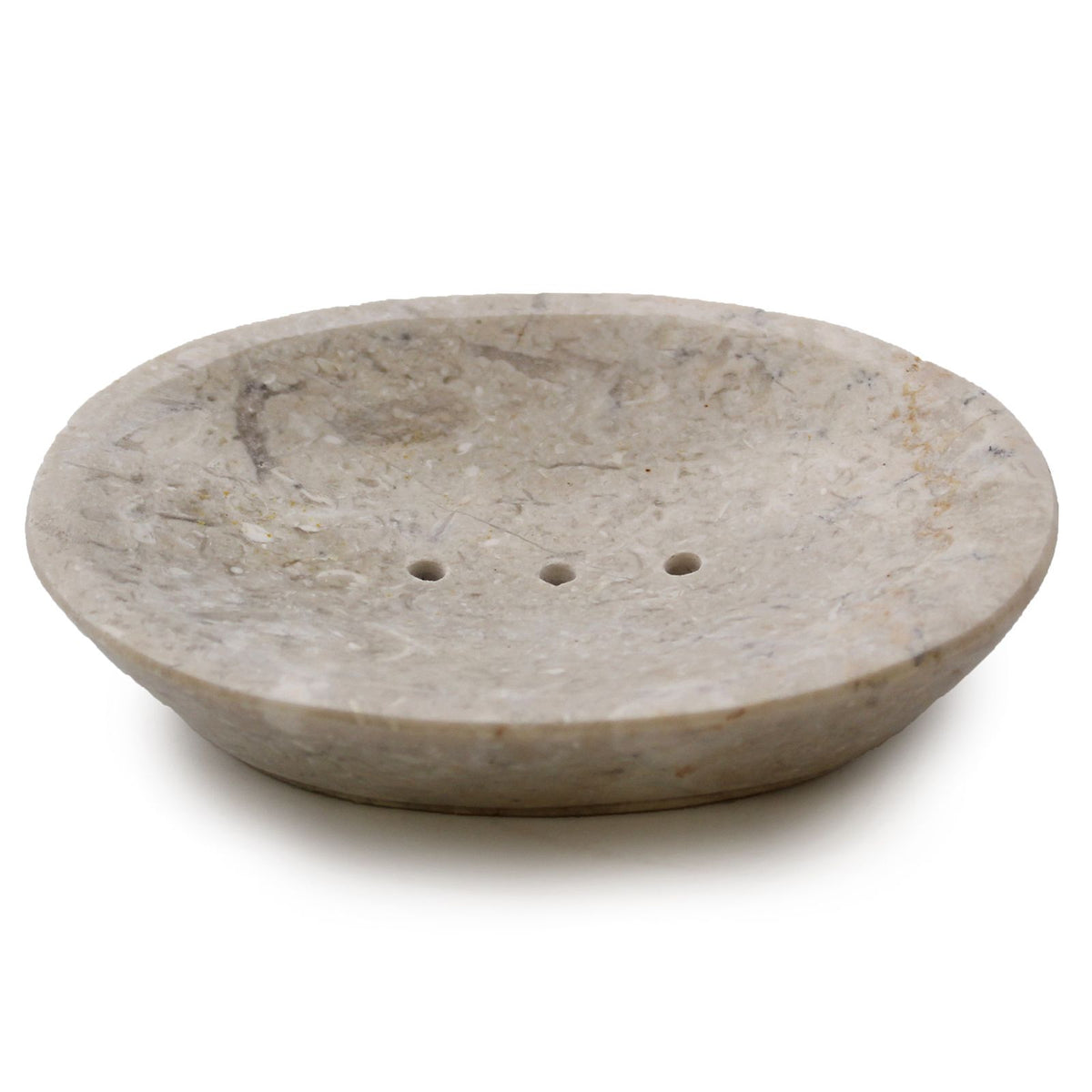 Classic Oval Cream Marble Soap Dish product image 2