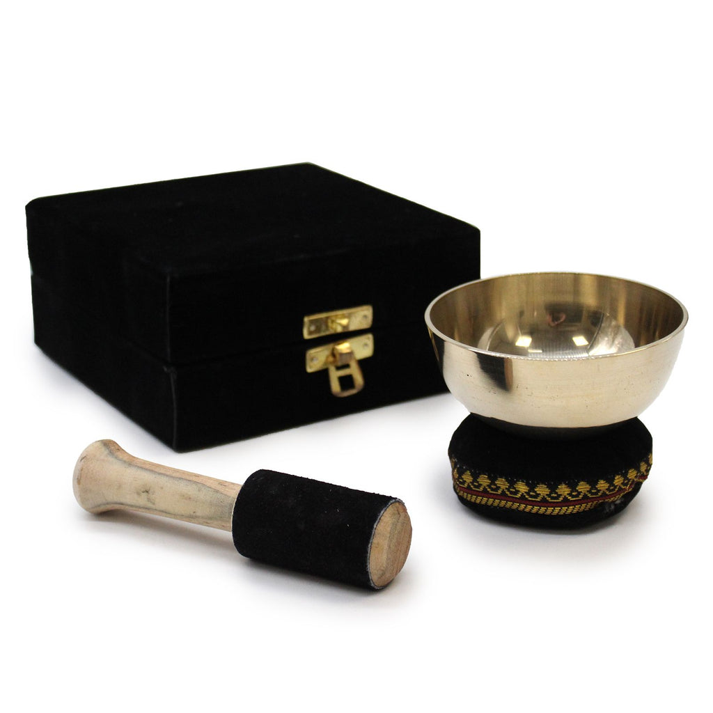 Brass Singing Bowl Gift Set - 9cm product image 2