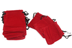 Quality Velvet Pouch - Red 10x12cm product image 2