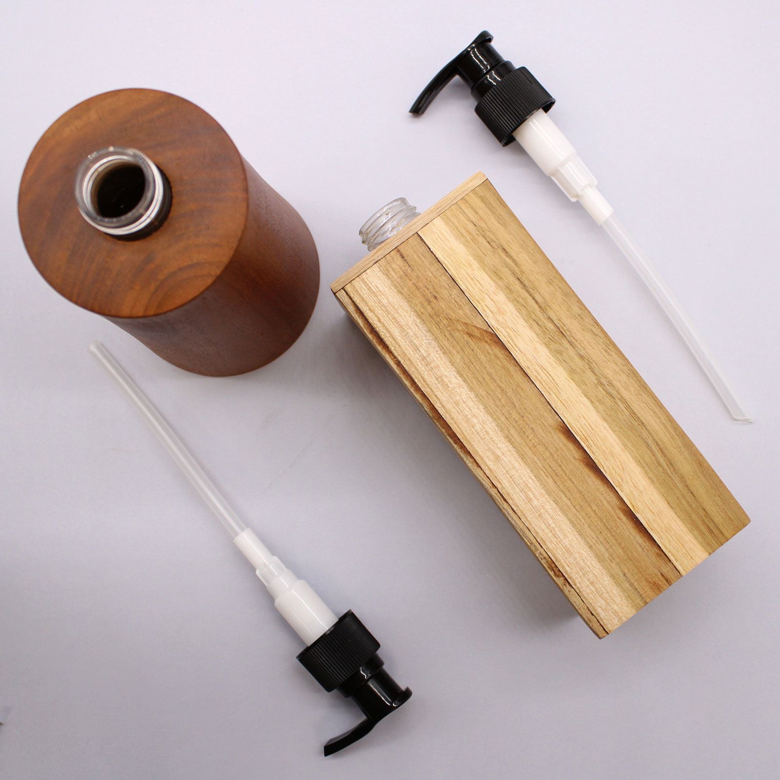 Natural Teakwood Soap Dispenser - Square product image