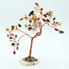 Lrg Gemstone Tree - Multi Stones on Natural Agate Base (100 stones) product image 3
