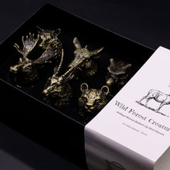 Gift Set of 6 Shot Glasses (50ml) - Wild Forest Creatures - Antique Bronze product image 9