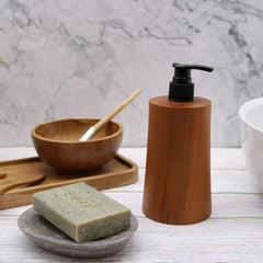 Natural Teakwood Soap Dispenser - Taper product image 4
