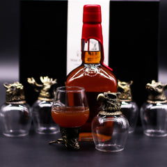 Gift Set of 6 Glasses (100ml) - Wild Forest Creatures - Antique Bronze product image 10