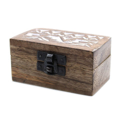 White Washed Wooden Box - Pill Box Slavic Design product image 6