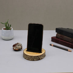 Small Log Phone Holder (slot) - Natural product image 2
