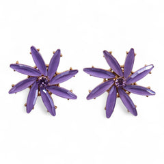 Lavender - Vintage Glass - Flowers - Earrings product image 4