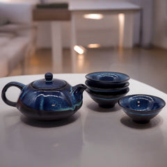 Herbal Blues Teapot Set - Pot & Four Cups product image