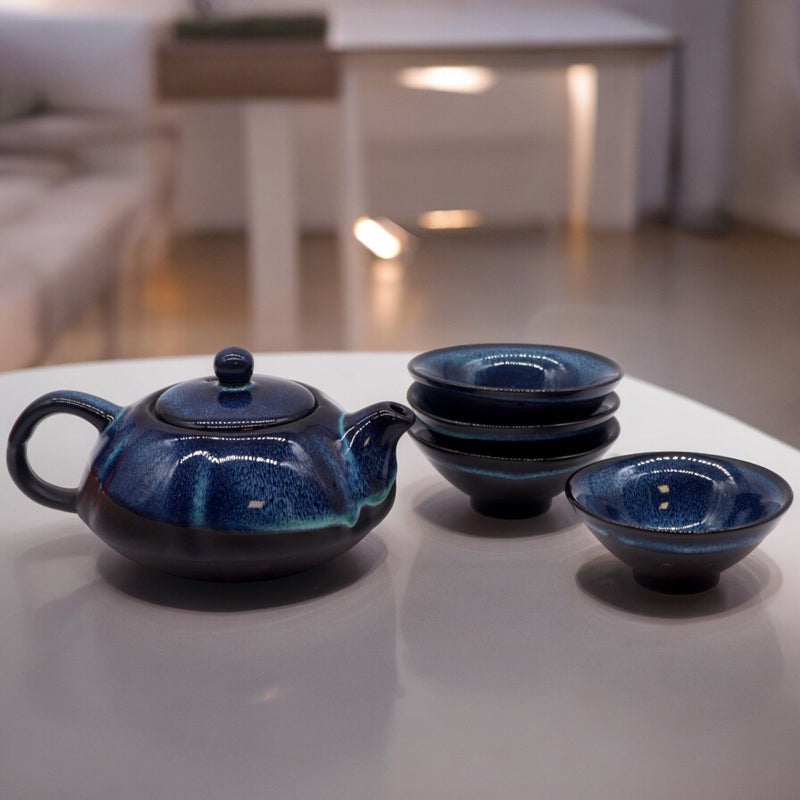 Herbal Blues Teapot Set - Pot & Four Cups product image