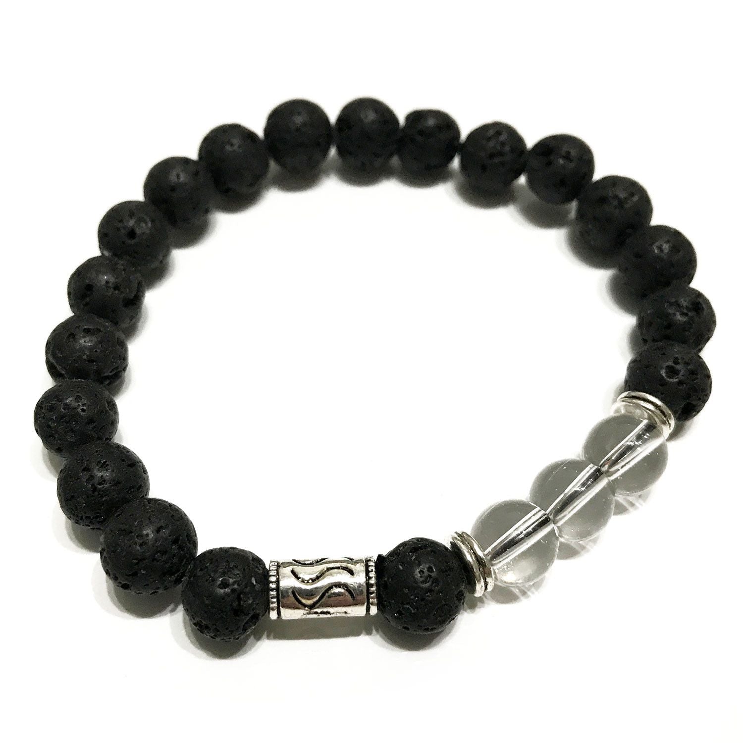 Lava Stone Bracelet - Tribal Rock Quartz product image