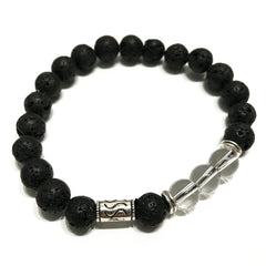 Lava Stone Bracelet - Tribal Rock Quartz product image