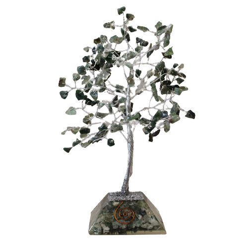 Gemstone Tree with Organite Base - 160 Stone - Moss Agate product image