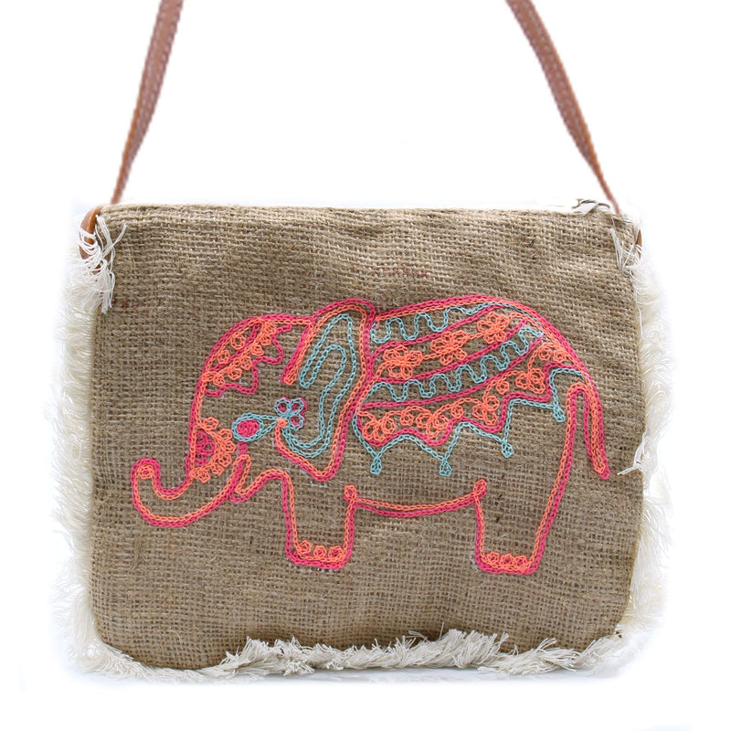 Fab Fringe Bag - Elephant Embroidery product image