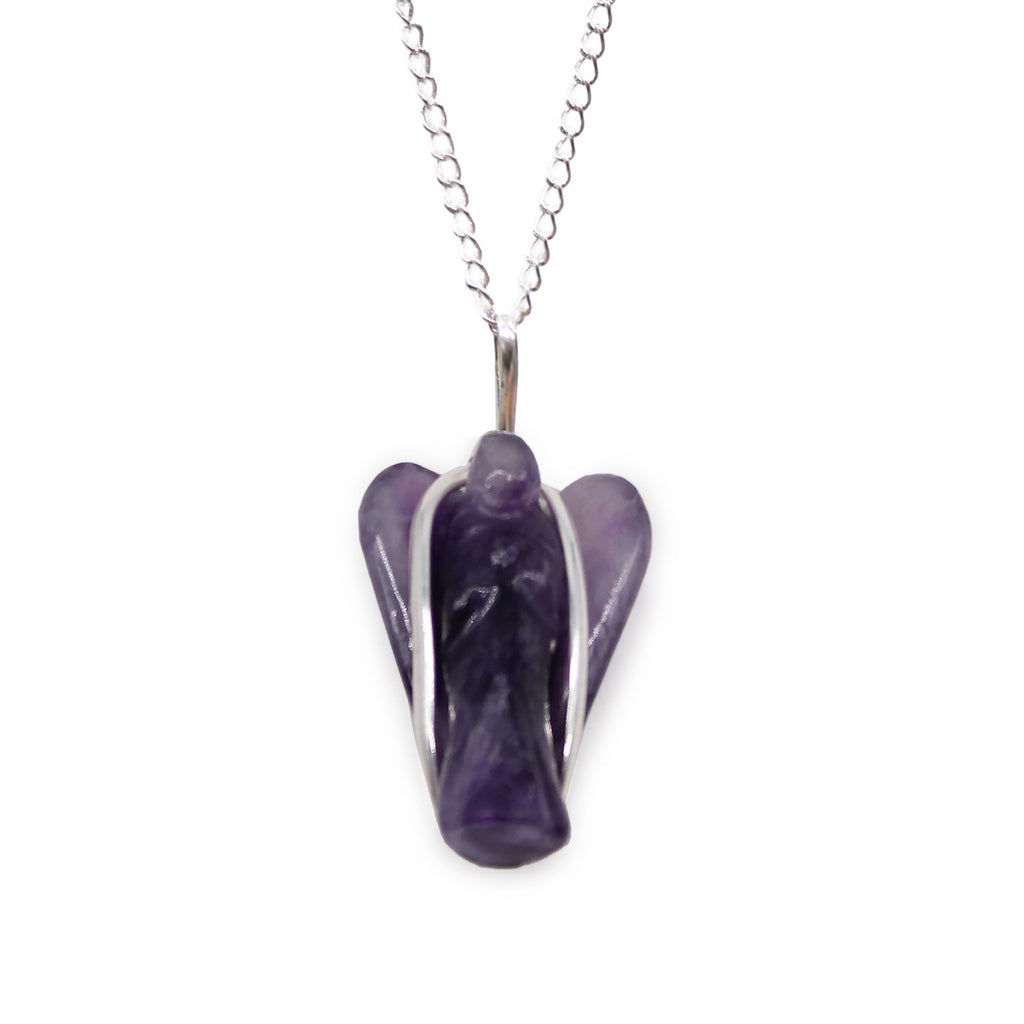 Gemstone Guardian Angel Pendant - Amethyst product image