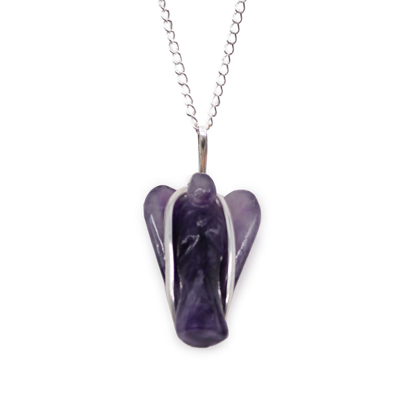 Gemstone Guardian Angel Pendant - Amethyst product image