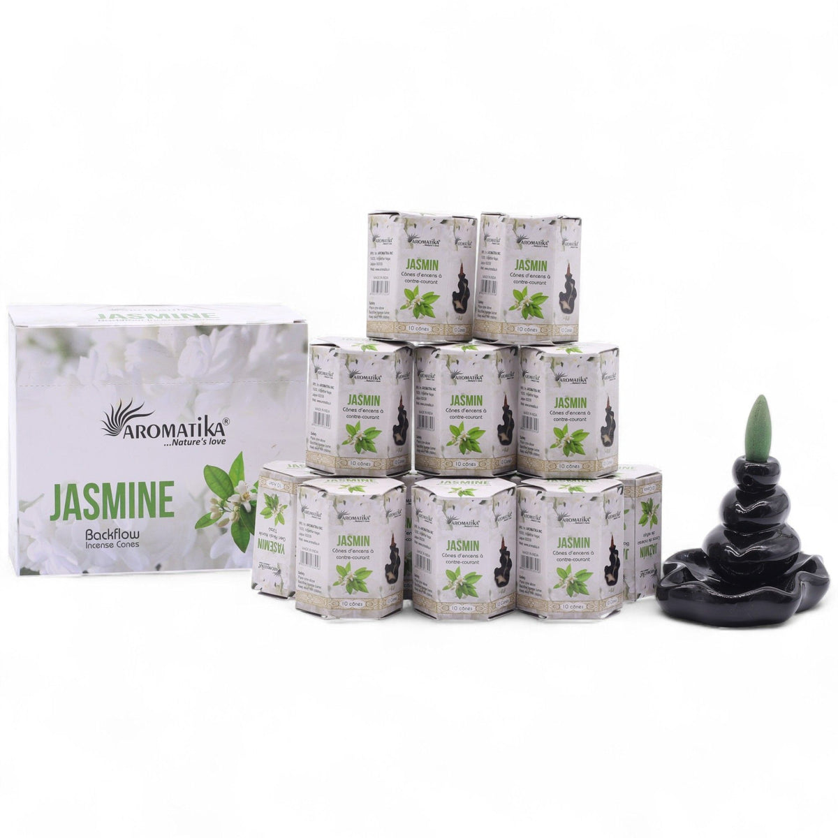 Pack of 10 Masala Backflow Incense - Jasmine product image 3