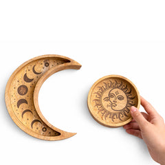 Moon Shaped Round Tray S/2 product image 2