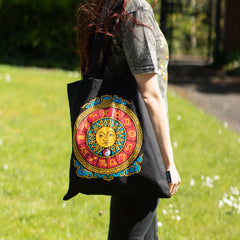 Iconic Classic Tote Bag - Zodiac Sun - Black 6oz product image 8