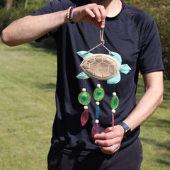 Aqua Turtle Carving and Copis Drop product image 2