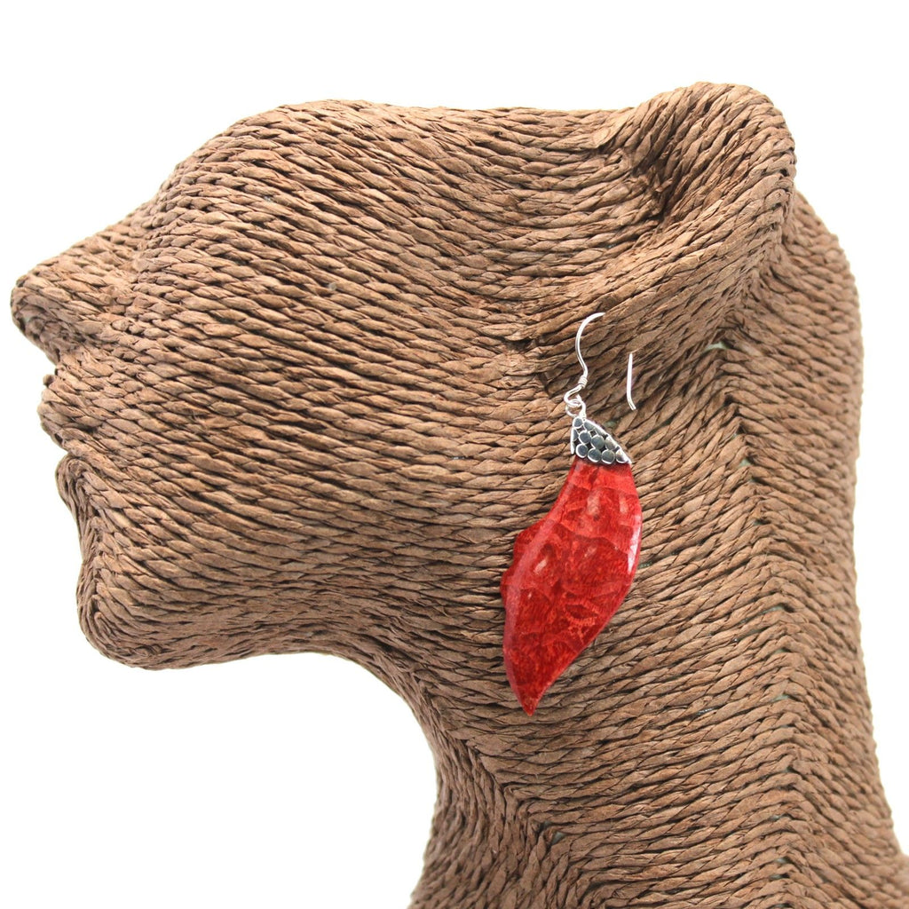 925 Silver Earrings - Leaf Drop product image 3