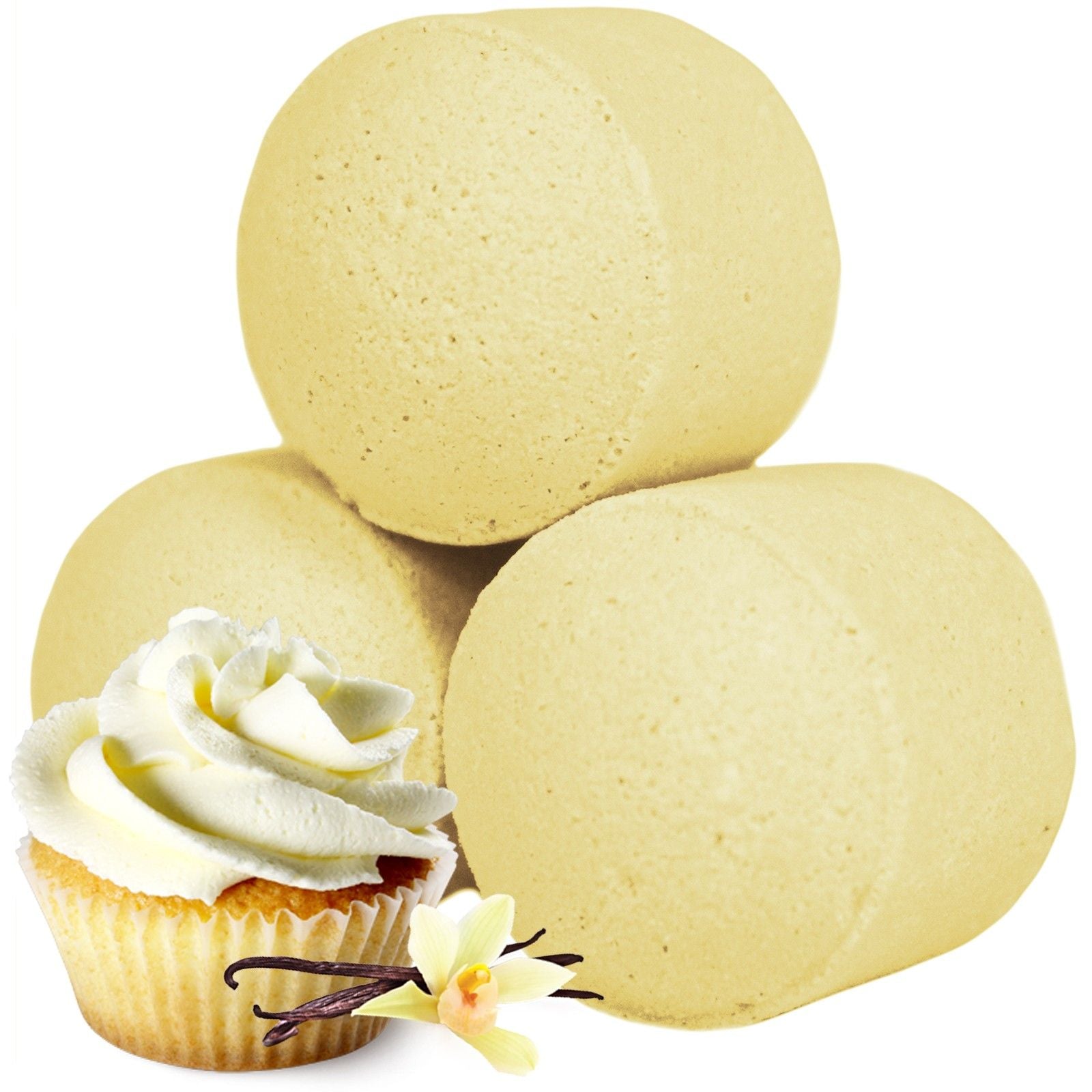 1.3Kg Box of Chill Pills (Mini Bath Bombs) - Vanilla Cup Cake product image
