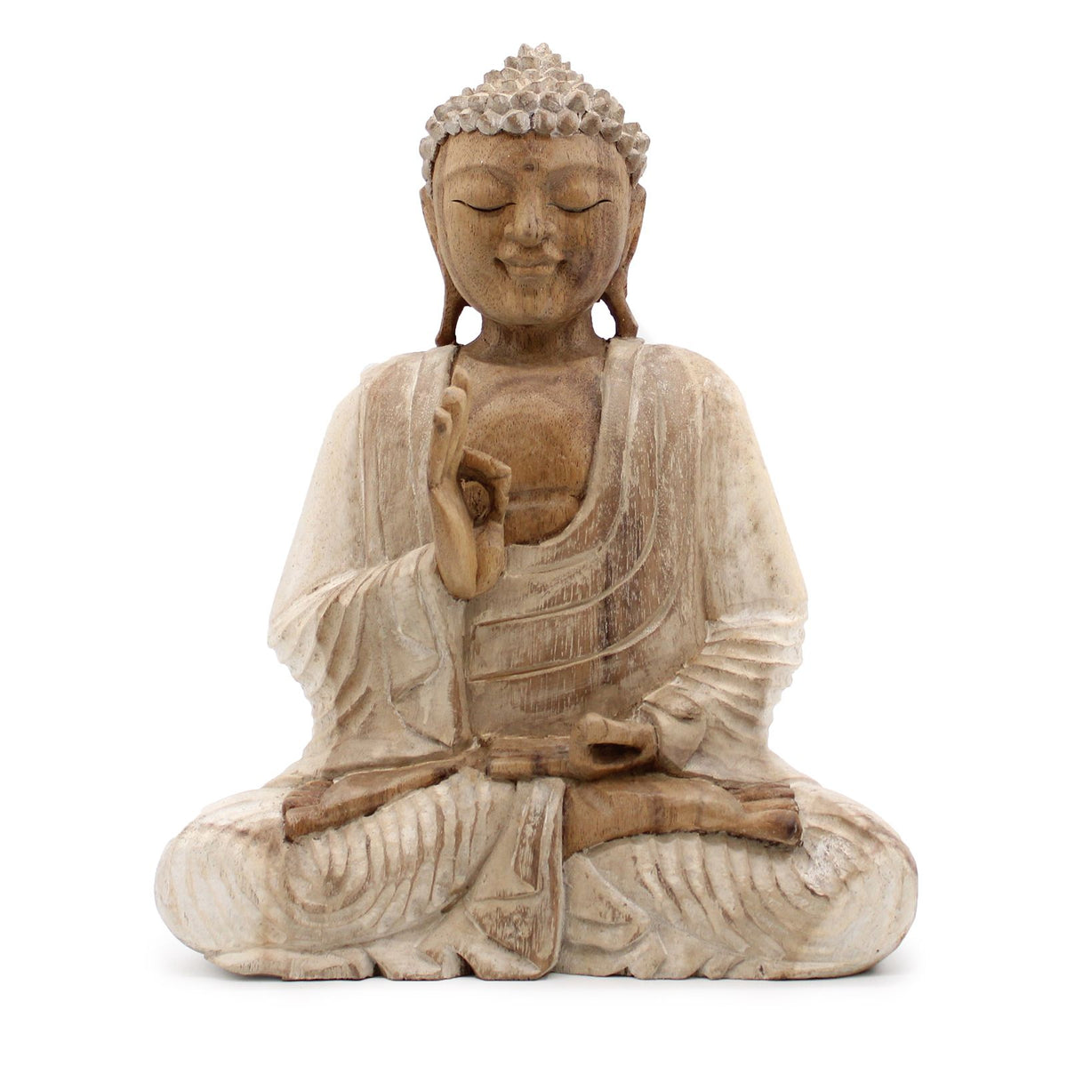 Buddha Statue Whitewash - 30cm Teaching Transmission product image 5