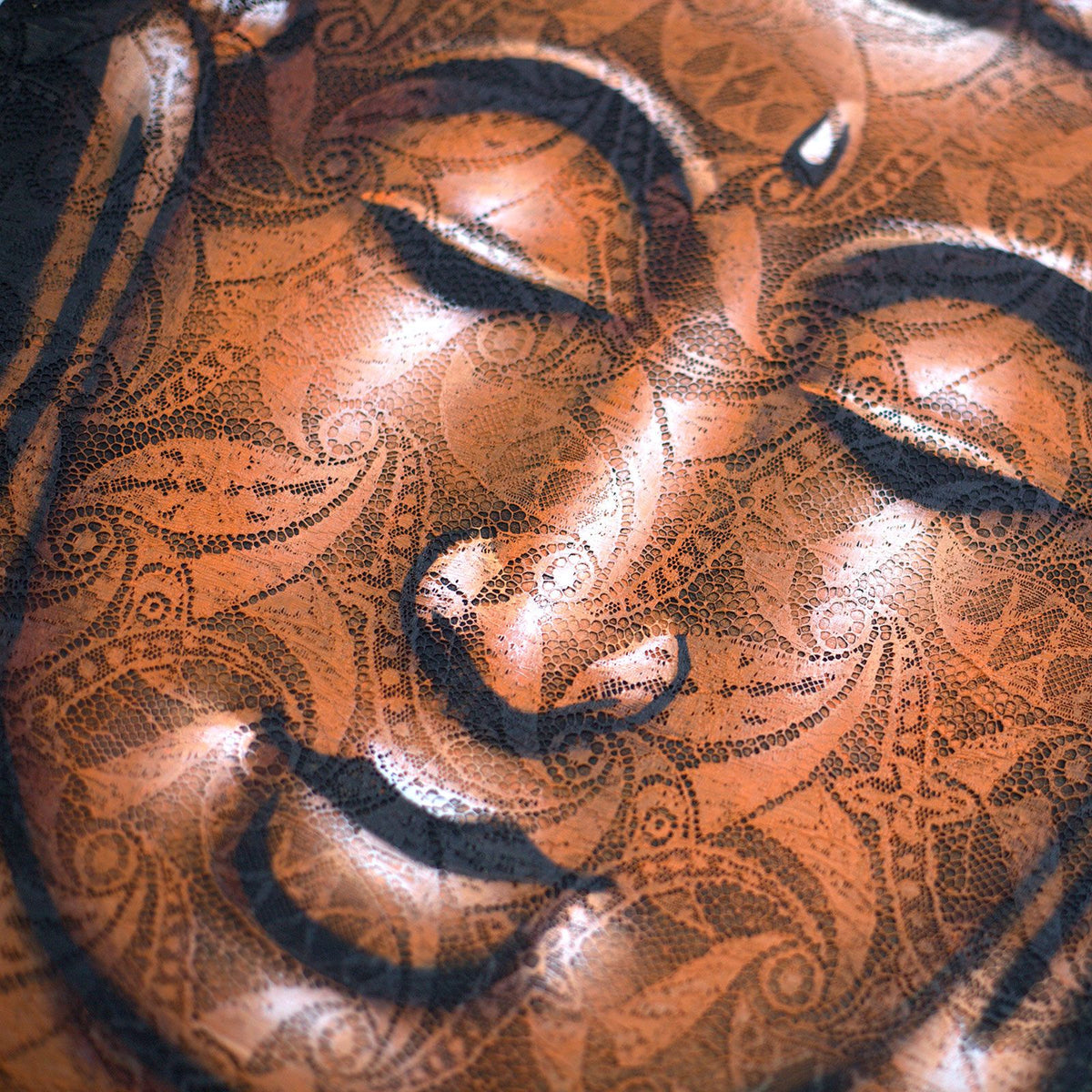 Buddha Painting - Copper Brocade Detail product image 2