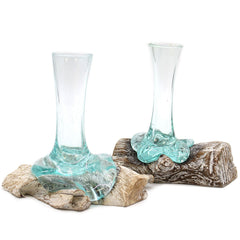 Molten Glass on Whitewash Wood - Vase - Small product image 7