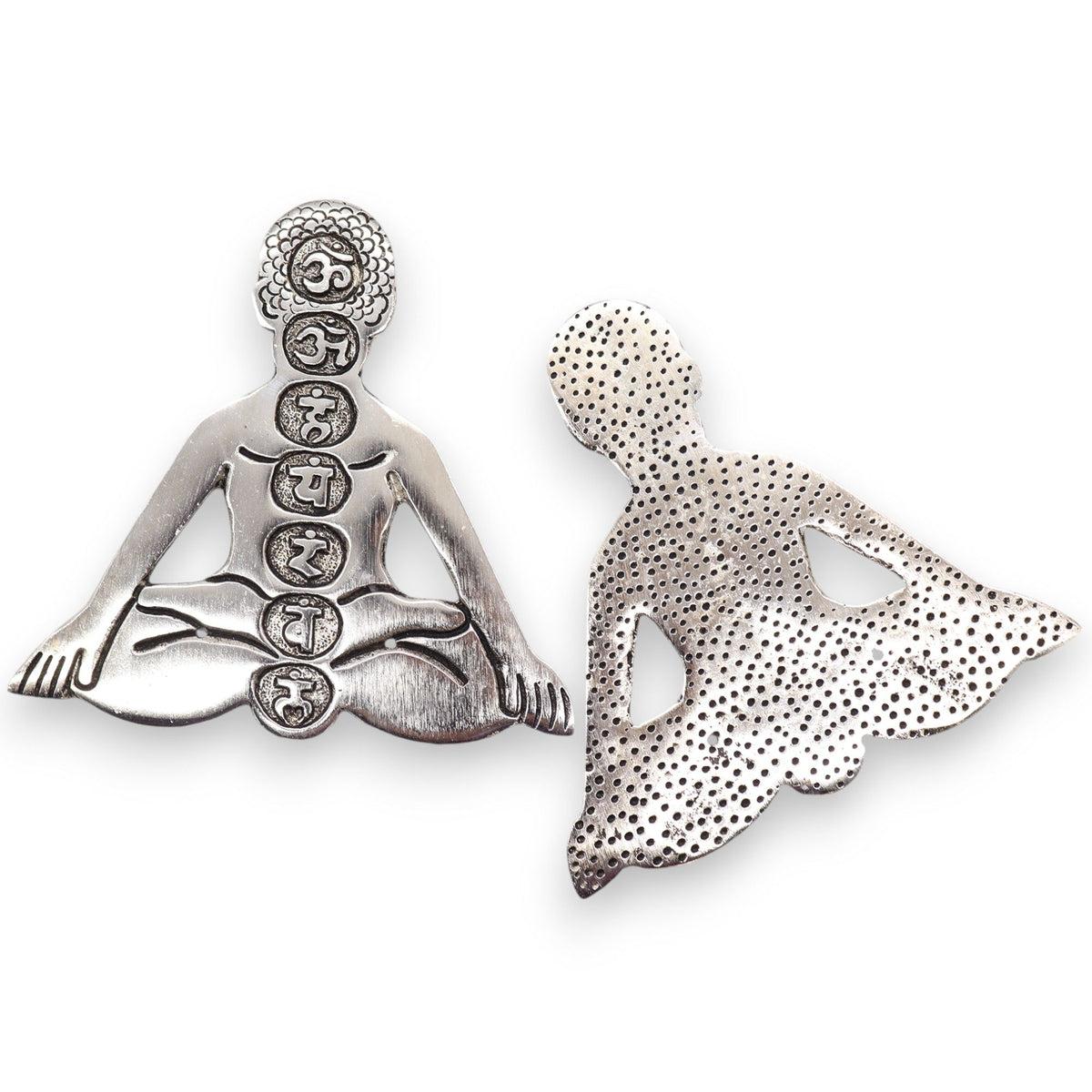 Polished Aluminum Seven Chakra Yoga Incense Holder product image 4
