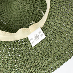 Nomad Sari Floppy Straw Sun Hat - Moss Green product image 7