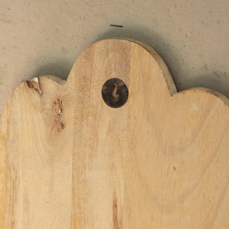 Mango Wood Hamsa Wall Plaque - Whitewash product image