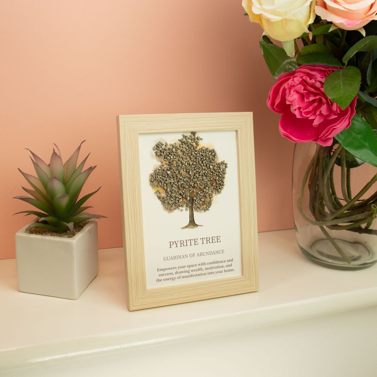 Gemstone Picture - Tree of Life - Pyrite (20x14.7x1cm) product image 2