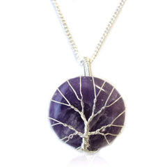 Tree of Life Gemstone Necklace - Amethyst product image 6