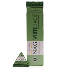 42g Jumbo Golden Nag - White Sage Backflow Incense Cones product image