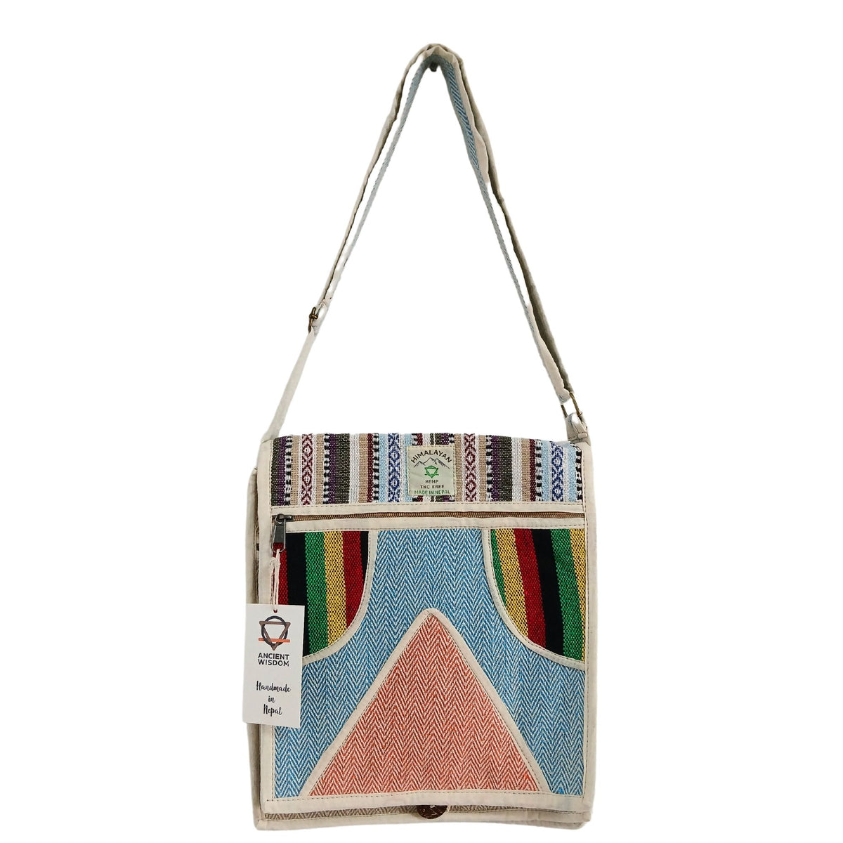 Hemp Laptop Messenger Bag - Triangle - product image 2
