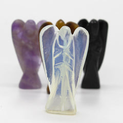 Hand Carved Gemstone Angel - Opalite product image 2