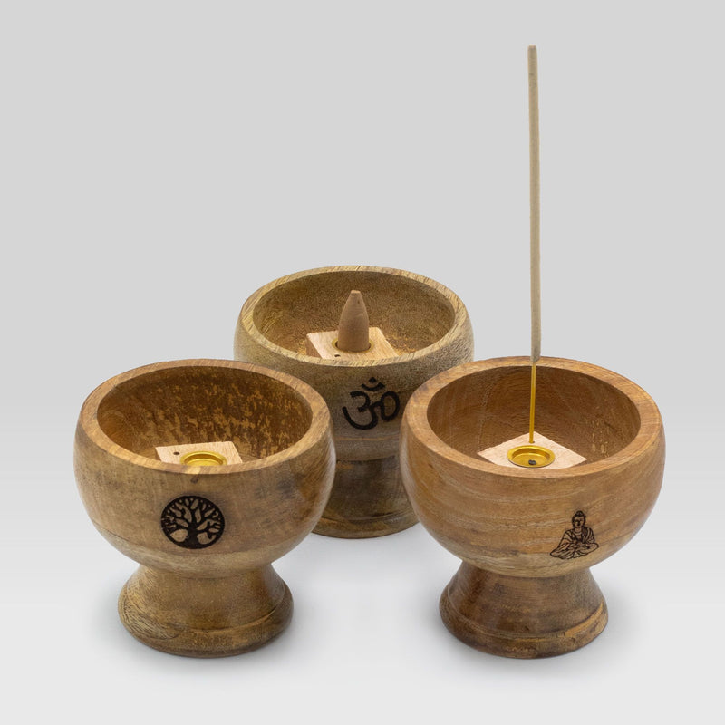 Lrg Ritual Bowl Incense Cone Holder 11x6.cm - Buddha product image