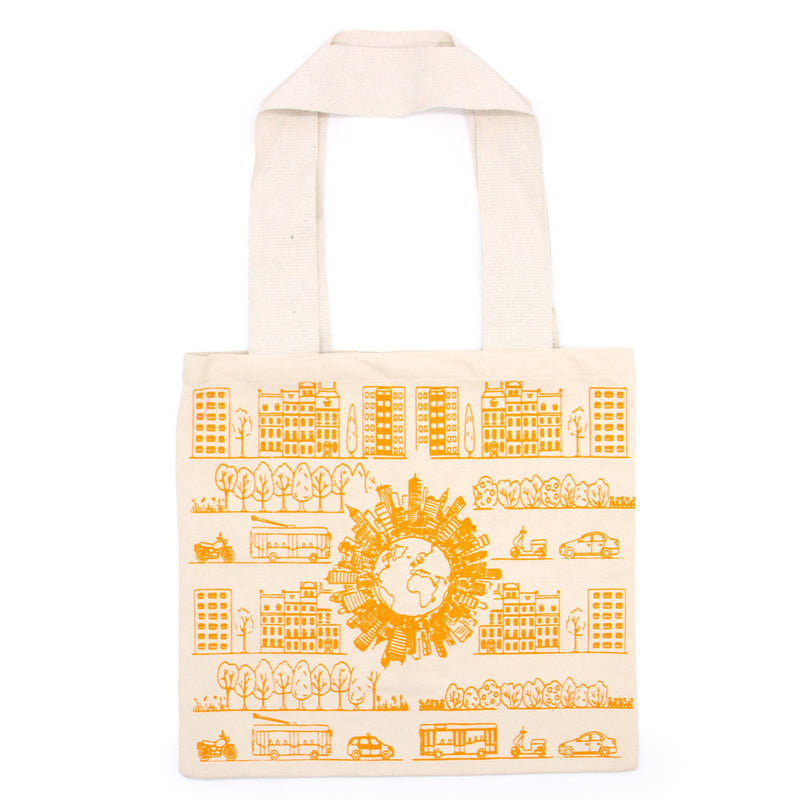 Big Cotton Shopping Bag - 38x42cm - City Life - 10oz product image