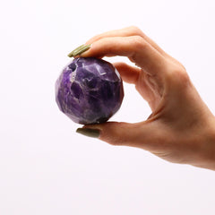 Gemstone Faceted Healing Ball & Stand - Amethyst product image 4