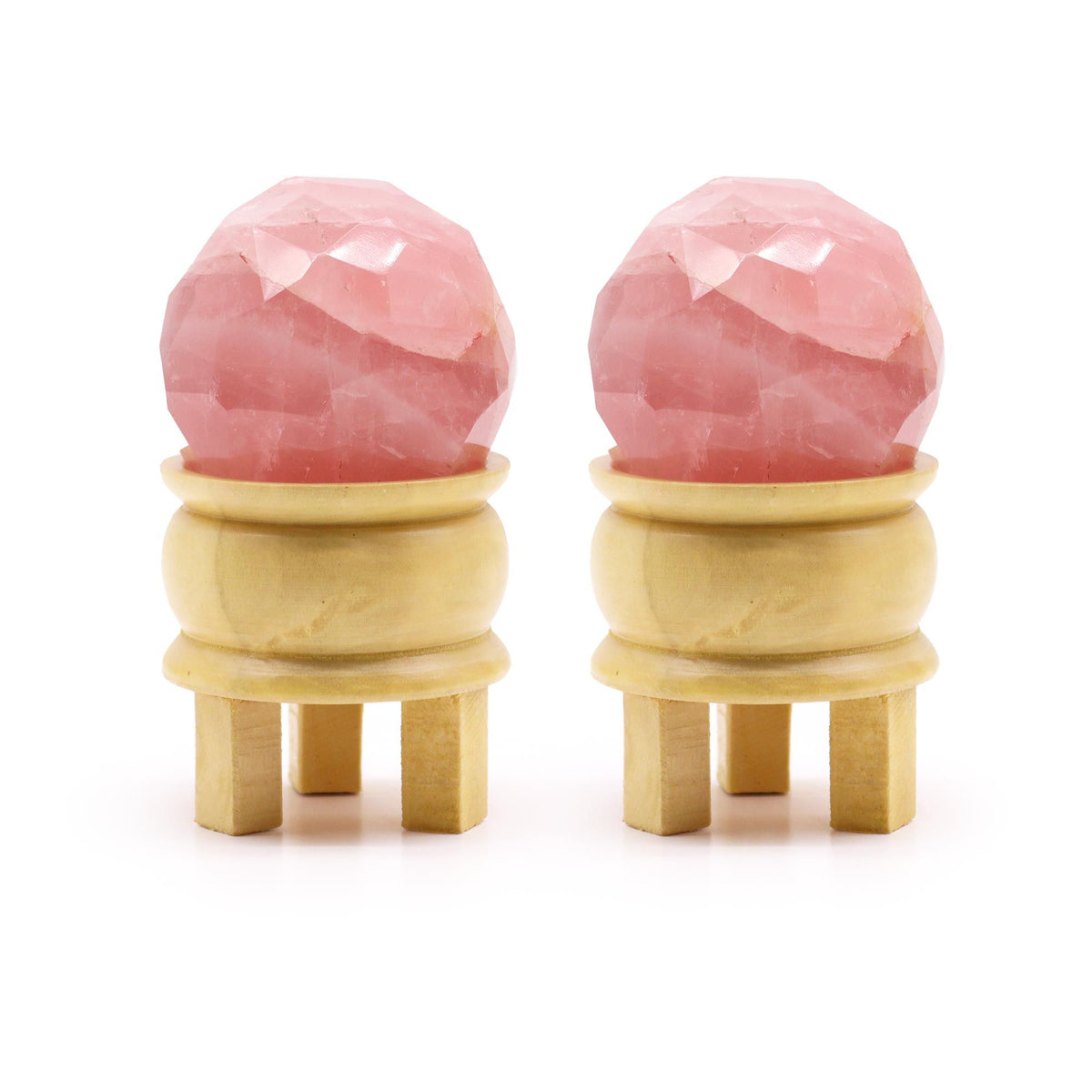 Gemstone Faceted Healing Ball & Stand - Rose Quartz product image 4