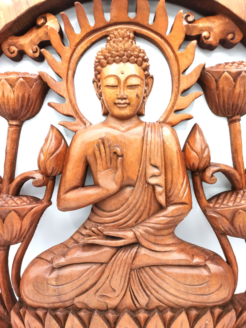 Buddha & Lotus Panel - 40cm product image