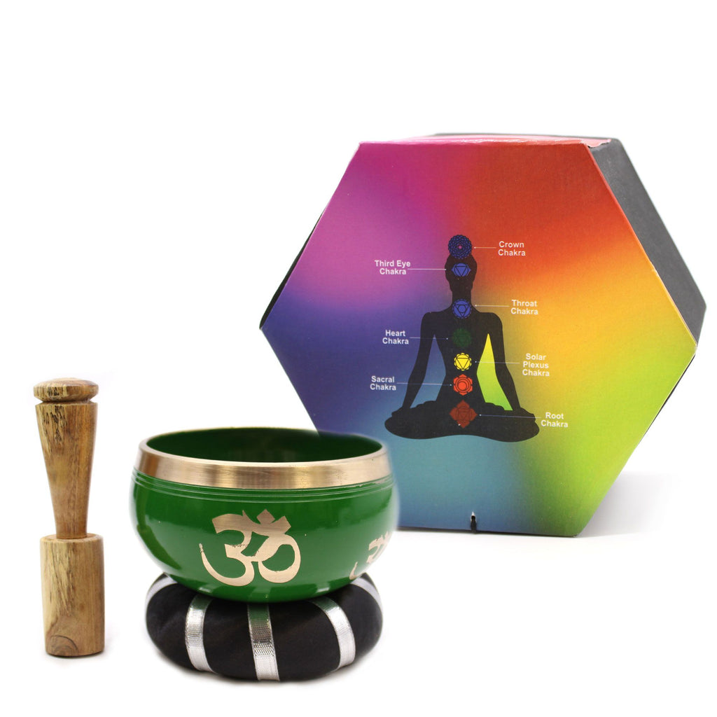Tree of Life Singing Bowl Set- Green 10.7cm product image 10
