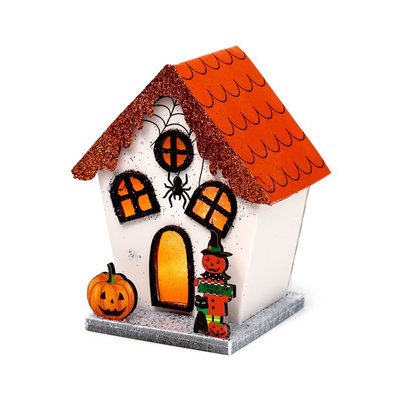 Spooky Spider Pumpkin House Halloween LED Decoration product image 3