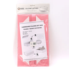 Flat Pack Gift Box - Medium Square (20x18.2x8cm) - Pink product image 2