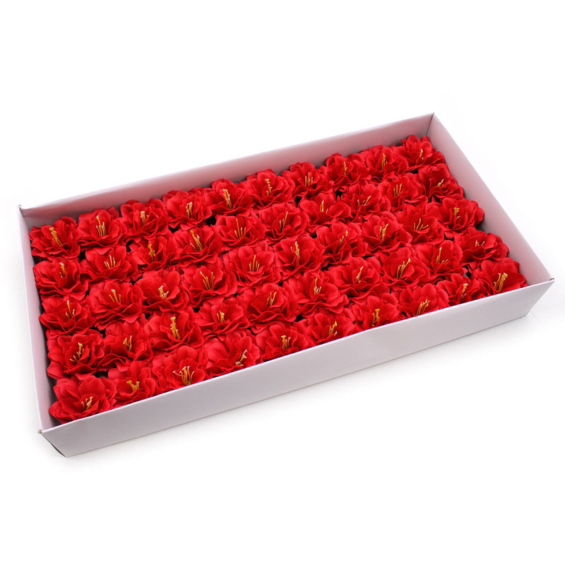 Craft Soap Flower - Small Peony - Red product image