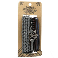 Mens Bracelet Sets - Metal & Leather (asst) product image 3